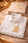 Primium White Linen Shirt for Men – Breathable & Elegant Summer Wear