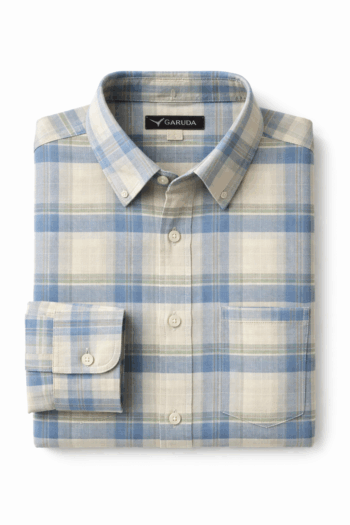 Premium Casual Summer Shirt for - sky blue, olive green, off-white baseMen – Breathable & Stylish