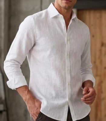 PURE LINEN 60 LEA Premium Regular Fit Men's Shirt – Breathable Luxury Linen for All-Day Comfort